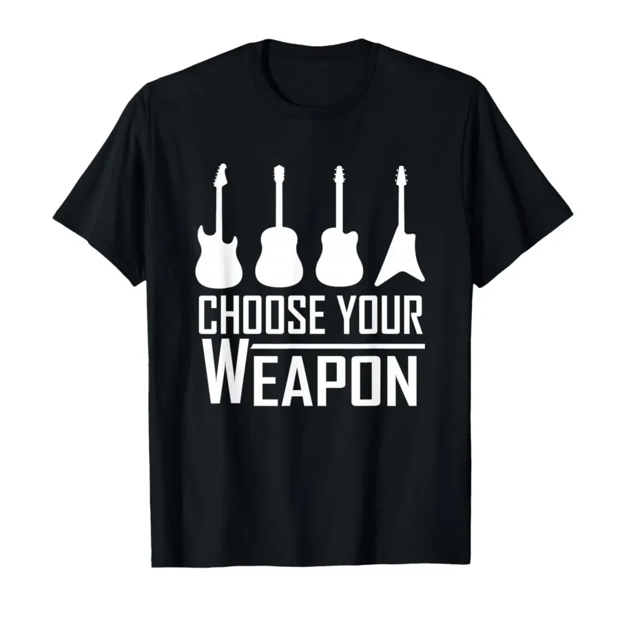 

Guitarist T Shirt - Choose Your Guitar Design T-shirt For Men Women 100% Cotton T Shirts Short Sleeve Tops 0410-3