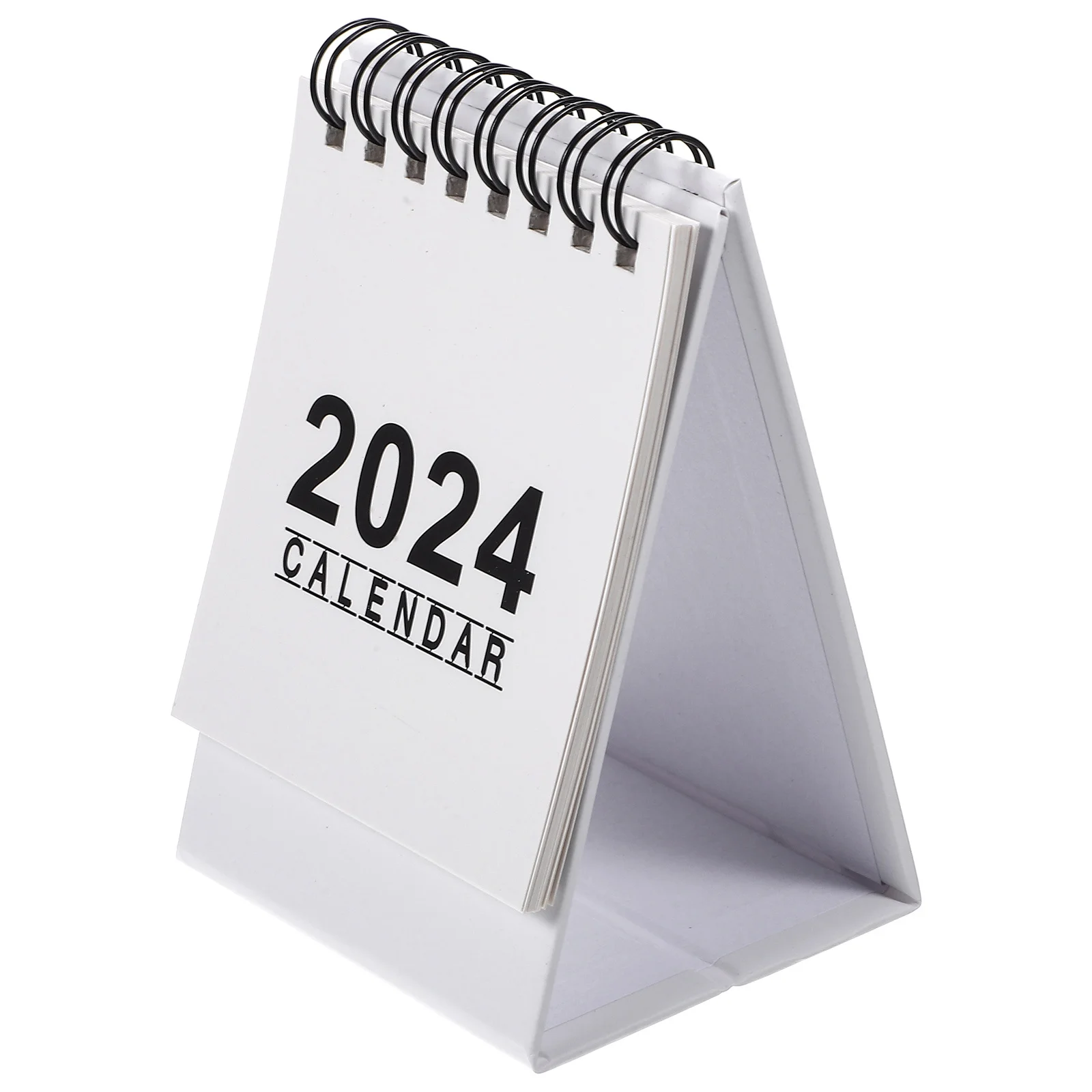 

Mini Desk Calendar 2024 Foldable Paper Stable Small Office Table Daily Planner Standing Desktop Calendar for Home Decor
