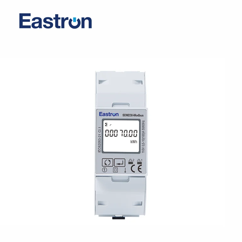 SDM230 Modbus 110V  Non MID 0,25~5(100)A , Single Phase KWH Watt Hour Power Energy Meter