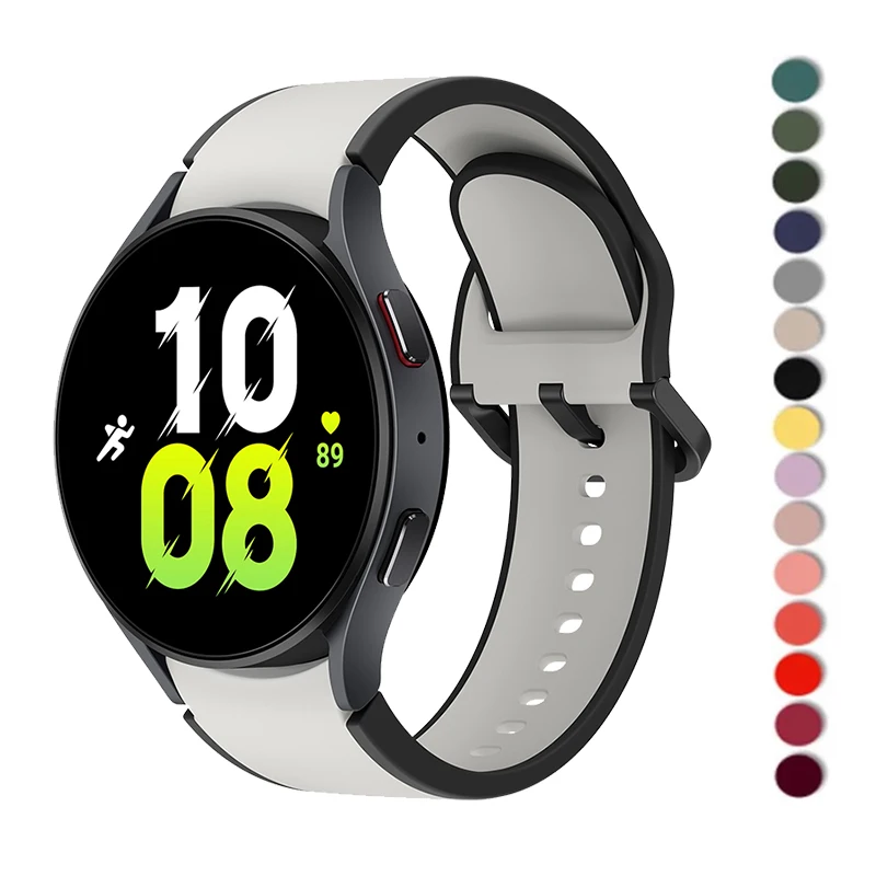 Cinturino in Silicone per Samsung Galaxy Watch 6 44mm 40mm cinturino sportivo 20mm cinturino Correa Galaxy watch 6/5/4 Classic 43mm 47mm