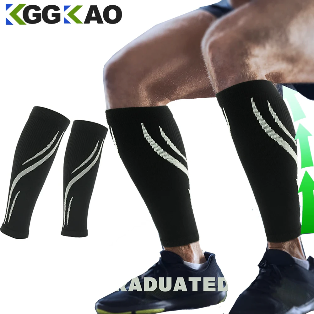 1Pair Leg Compression Sleeve,Calf Support Sleeves Legs Pain Relief for Men and Women,Footless Socks for Fitness,Shin Splints