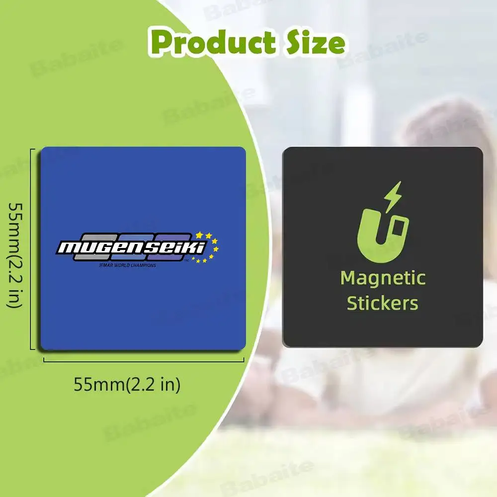 M-Mugen-S-Seiki 1pc Fridge Magnet Personalized Magnetic Photo Holder Durable Square Picture Surface Fridge Magnets