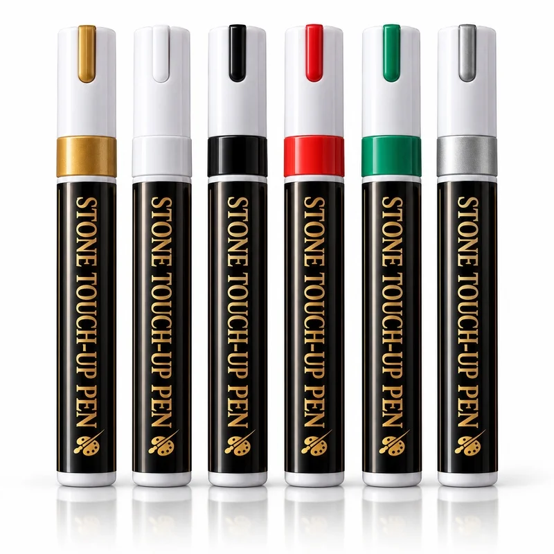Stone Touch Up Pen 3mm Waterproof Paint Marker for Tombstone Inscription Restoration Granite Marble Monument Lettering