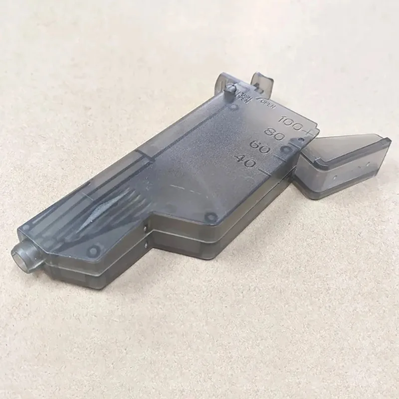 新しいスピードローダー 7 ミリメートル水ゲルボールマガジン 100rd ソフト弾丸銃アクセサリークイック透明エアガンローダー子供のおもちゃ