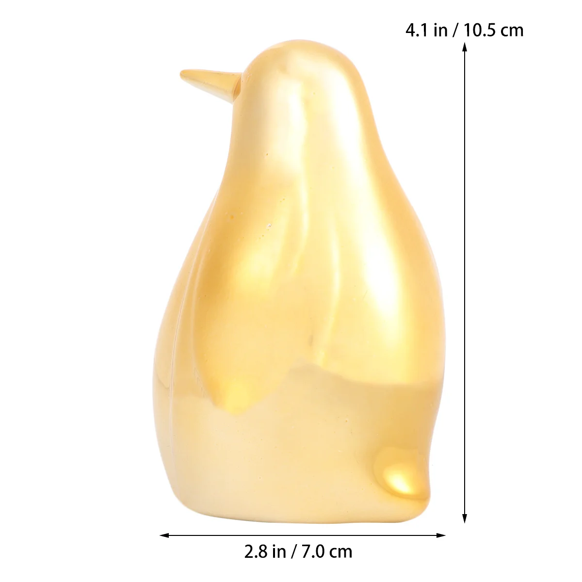 

1Pcs Gold Penguin Ceramic Ornament Vintage Desktop Decoration European Style Home Office Lobby Table Adornment