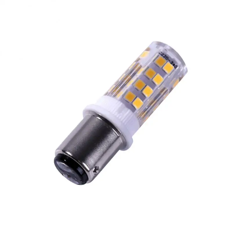 1~10PCS Ba15d Double Contact Bayonet Base LED Corn Bulb LED Light Bulb 220V For Sewing Machine Pfaff, Singer, Privilege, Bernina