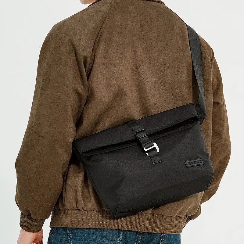 

Japanese Men's Crossbody Backpack Shoulder Bag Man Korean Version Waterproof Oxford Cloth Travel Satchel Casual Messenger Bag