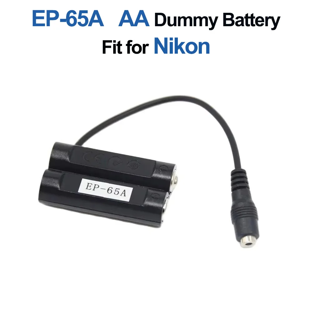 

EH-65A EH65A AA Dummy Battery EP-65A EP 65A DC Coupler Fit for Nikon P60 P50 L18 L16 L15 L14 L12 L11 L6 L5 L3 Camera