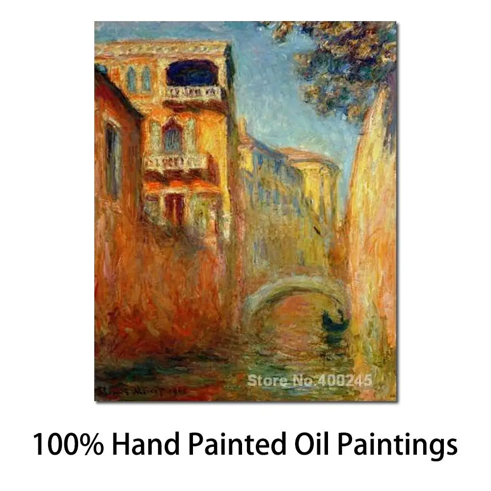 

Claude Monet Art Collection Le Rio De La Salute Oil Painting Canvas High Quality Hand Painted