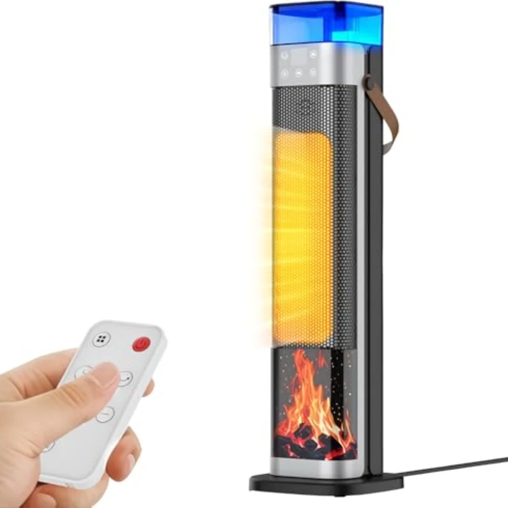 2000W For Ptc Fan Heater With Humidifier Remote Timer Black Electric Space Heater For Home Office Indoor Use Safety For