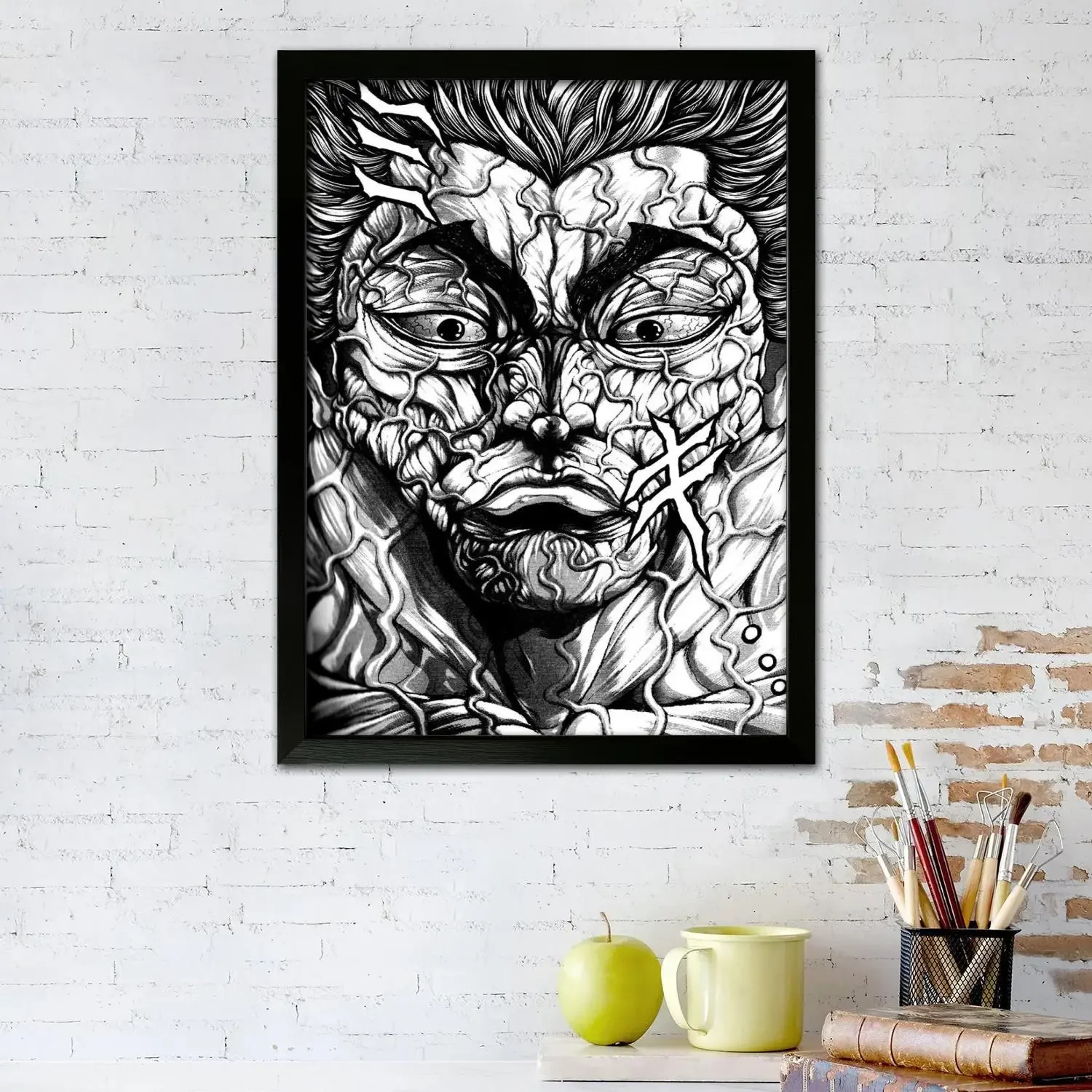 baki hanma Canvas Art Poster, Wall Art Picture Print, Modern Family Bedroom Decor Posters,Decorative painting