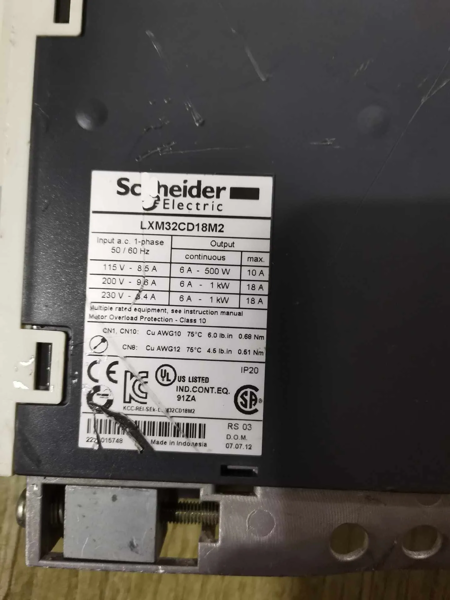 Сервопривод LXM32CD18M2 для Schneider