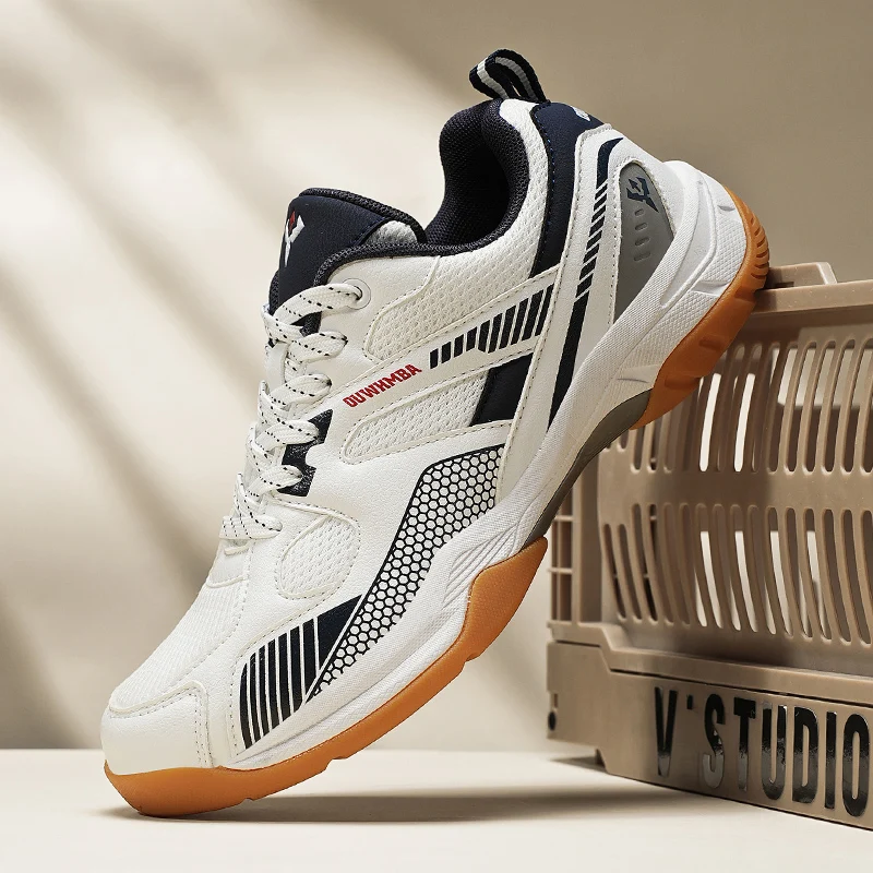 

Новые роскошные кроссовки для бадминтона, мужские профессиональные теннисные кроссовки, нескользящие мужские кроссовки для бадминтона, на шнуровке, для настольного тенниса, унисекс