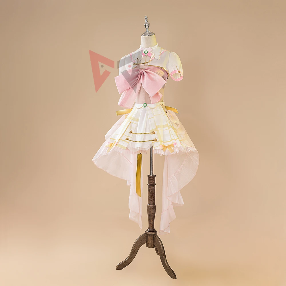 New Virtual Idol Ace Taffy Cosplay Costume Dress Hat Bow Gloves Hairpin Shirt For Game Party Custom Made