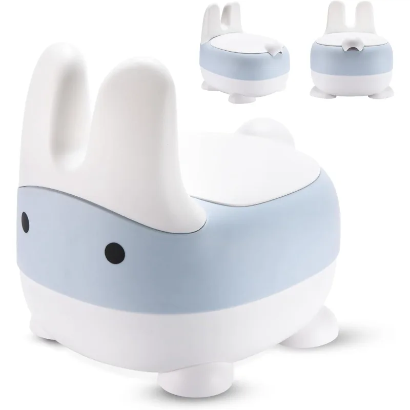 

Сиденье для унитаза с кроликом для приучения к горшку, сиденье для унитаза для малышей, съемная чаша, нескользящий детский стул-горшок, сиденье для горшка для мальчиков и девочек