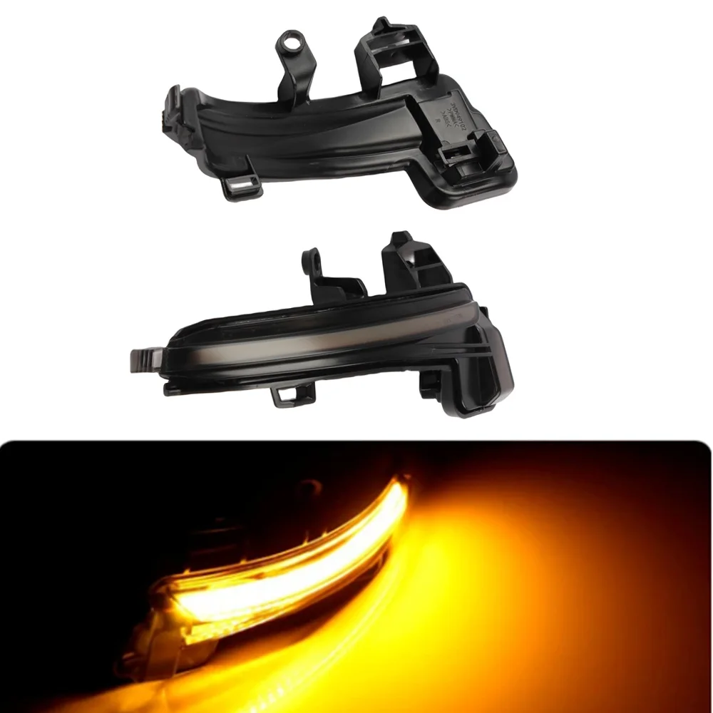 2pcs Dynamic Scroll LEDTurn Signal Light Rear Mirror Indicator For Skoda Superb III hatchback from 2015  station wagon from 2015