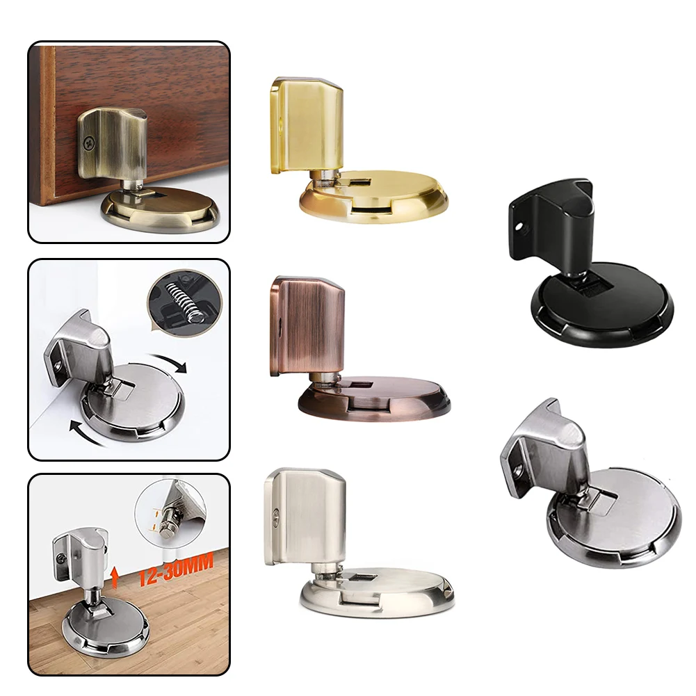 

Дверной стопор из матовой нержавеющей стали, противоударный дверной стопор для домашнего офиса, водонепроницаемый классический дизайн, простая установка