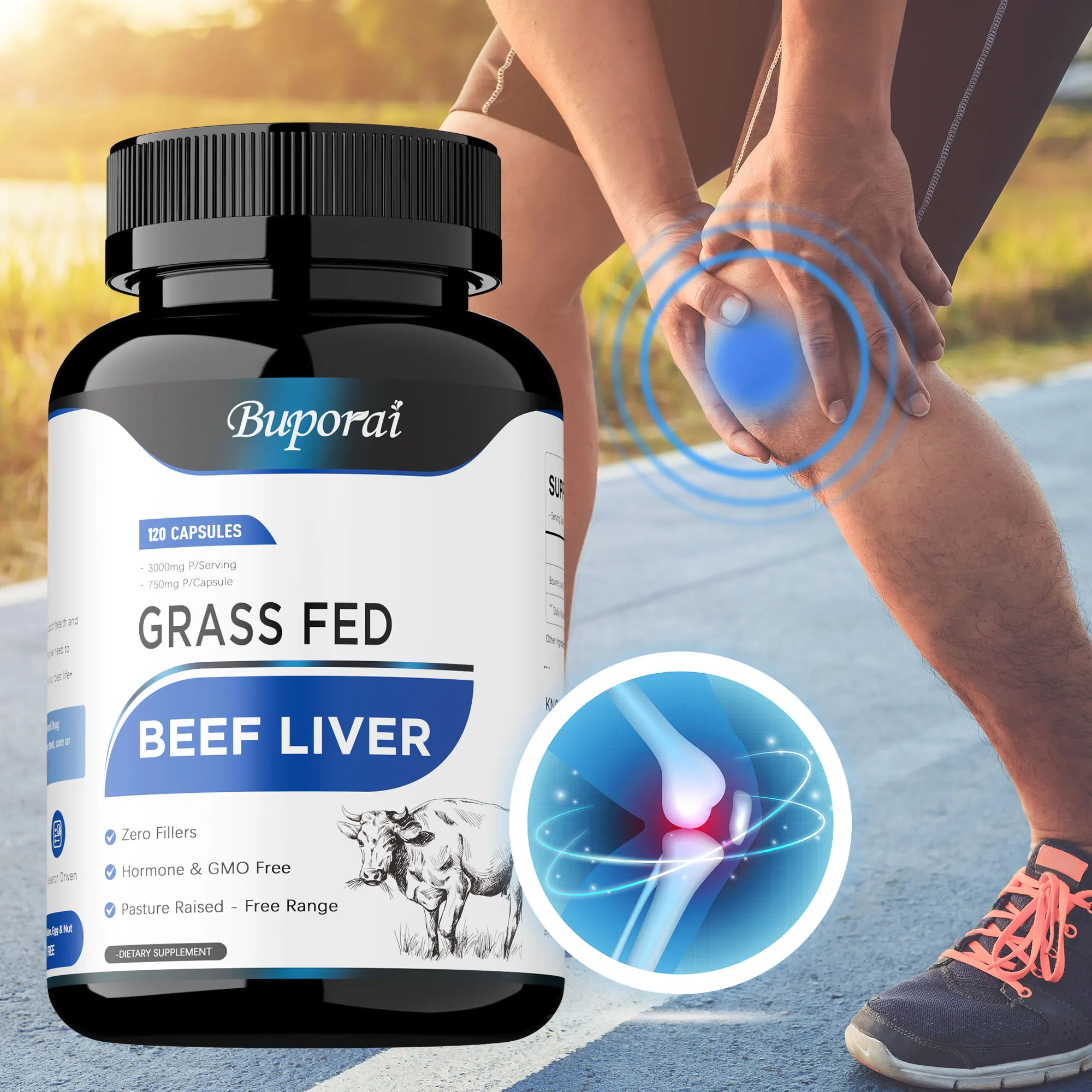 

Grass Fed Beef Liver Capsules - Increases Energy Levels, Promotes Red Blood Cell Production, Improves Skin and Vision Health