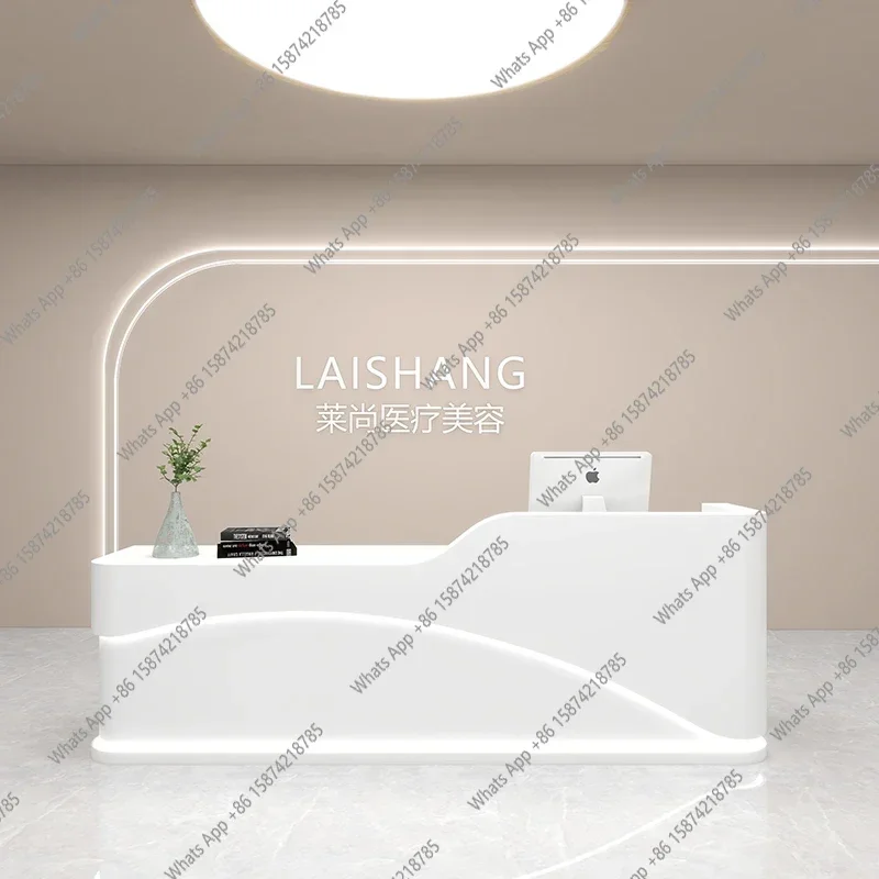 

Z-J Design Modern Reception Desks Organizers Company Luxury Bar Hotel Shop Reception Desks Beauty Mostrador Commercial Furniture