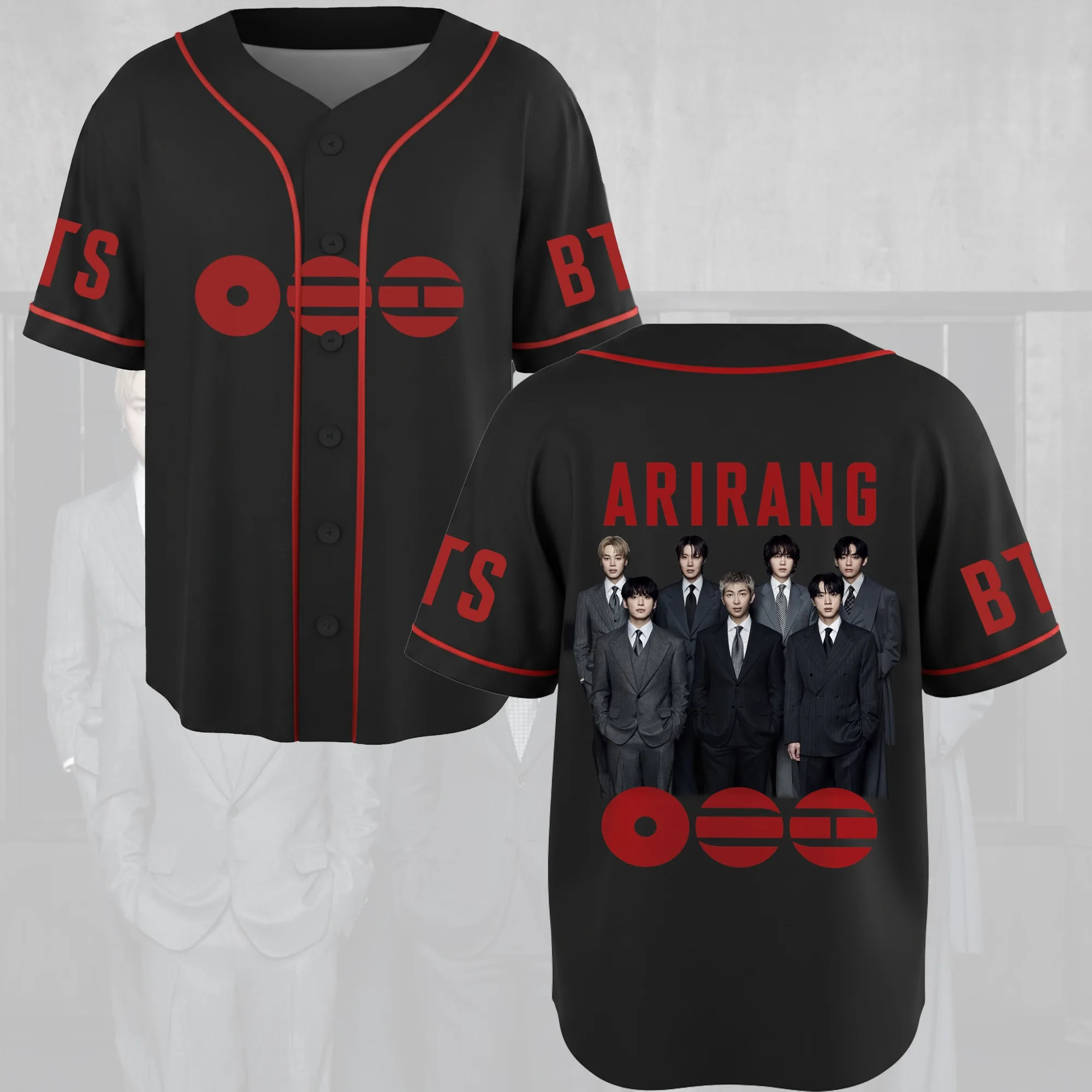2026 Arirang Album BTS Baseball-Shirt als Geschenk für die Armee, 3D-gedrucktes, lässiges T-Shirt für den Außenbereich, die Straße und den Heimgebrauch, kurzärmelig – Detail 11