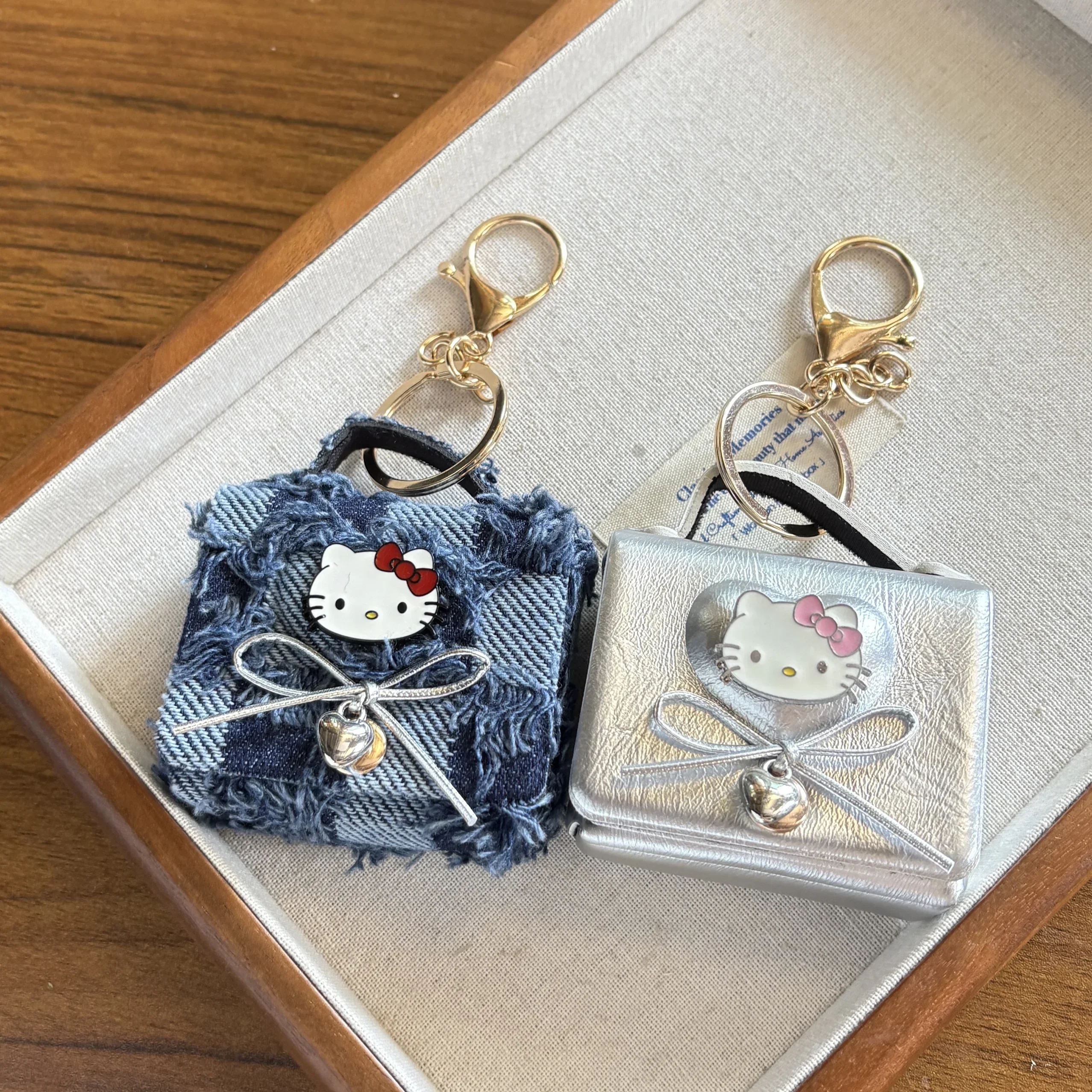 

Cute Kt Keychain Sanrio Coin Purse Cute Kawaii Anime Wallet for Girls Students Birthday Gift Accessory