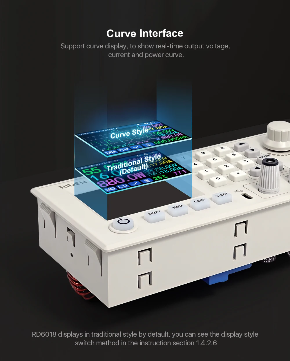 RD RD6018 RD6018W 60V 18A USB WiFi DC понижающий Tegangan Bangku Catu Daya Konverter Buck & 1200W AC DC PSU