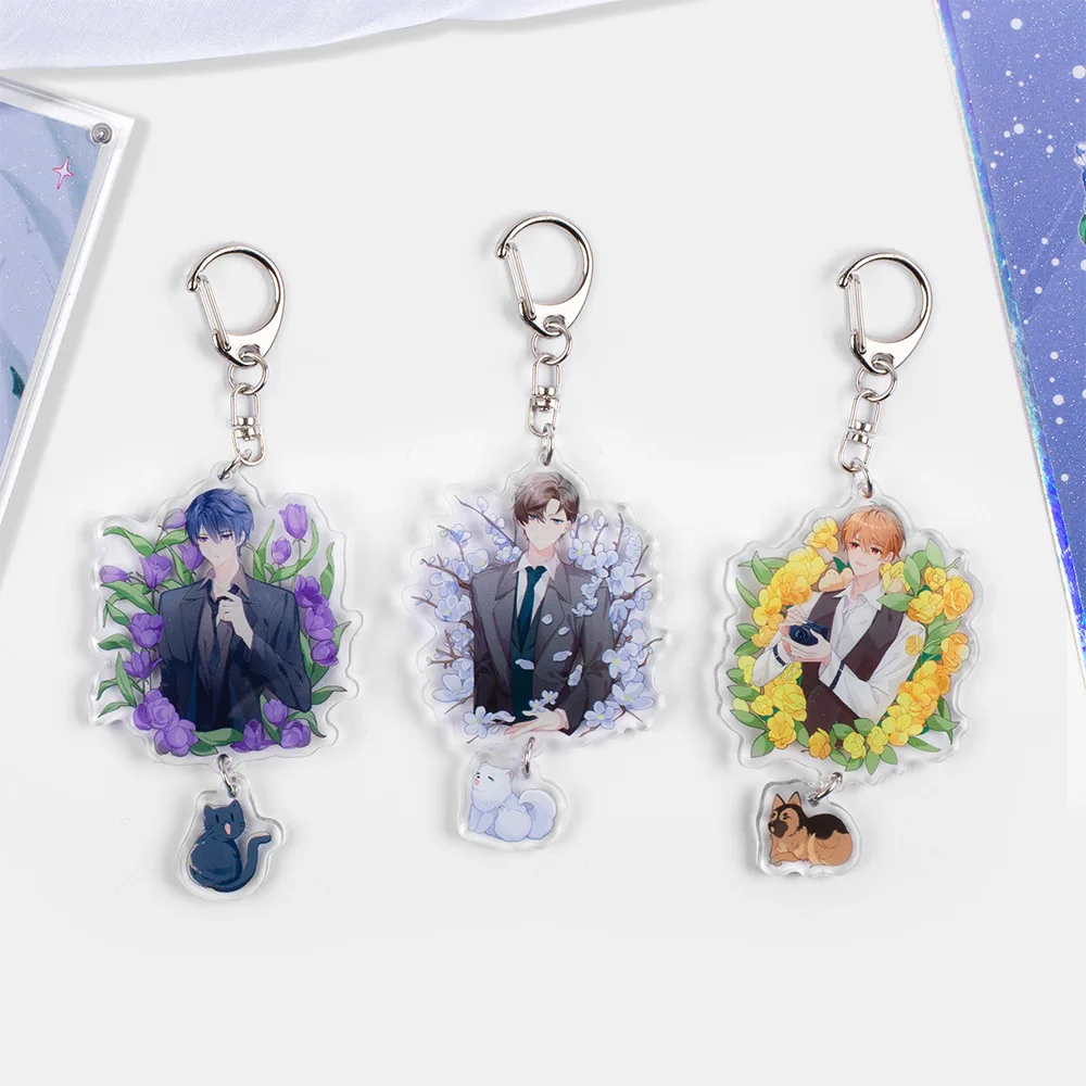 6CM Anime Tears of Themis Figures Luke Pearce Marius von Hagen Artem Wing Cosplay Acrylic Keychains Cute Bag Accessories Gifts