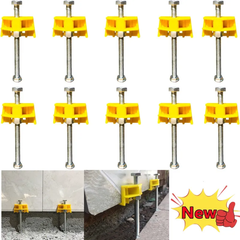 3pcs Regulator Ceramic Tile Top Position Adjustment Wall Tile Height Laminated Wall Leveling Tiling Elevating Screw Adjuster