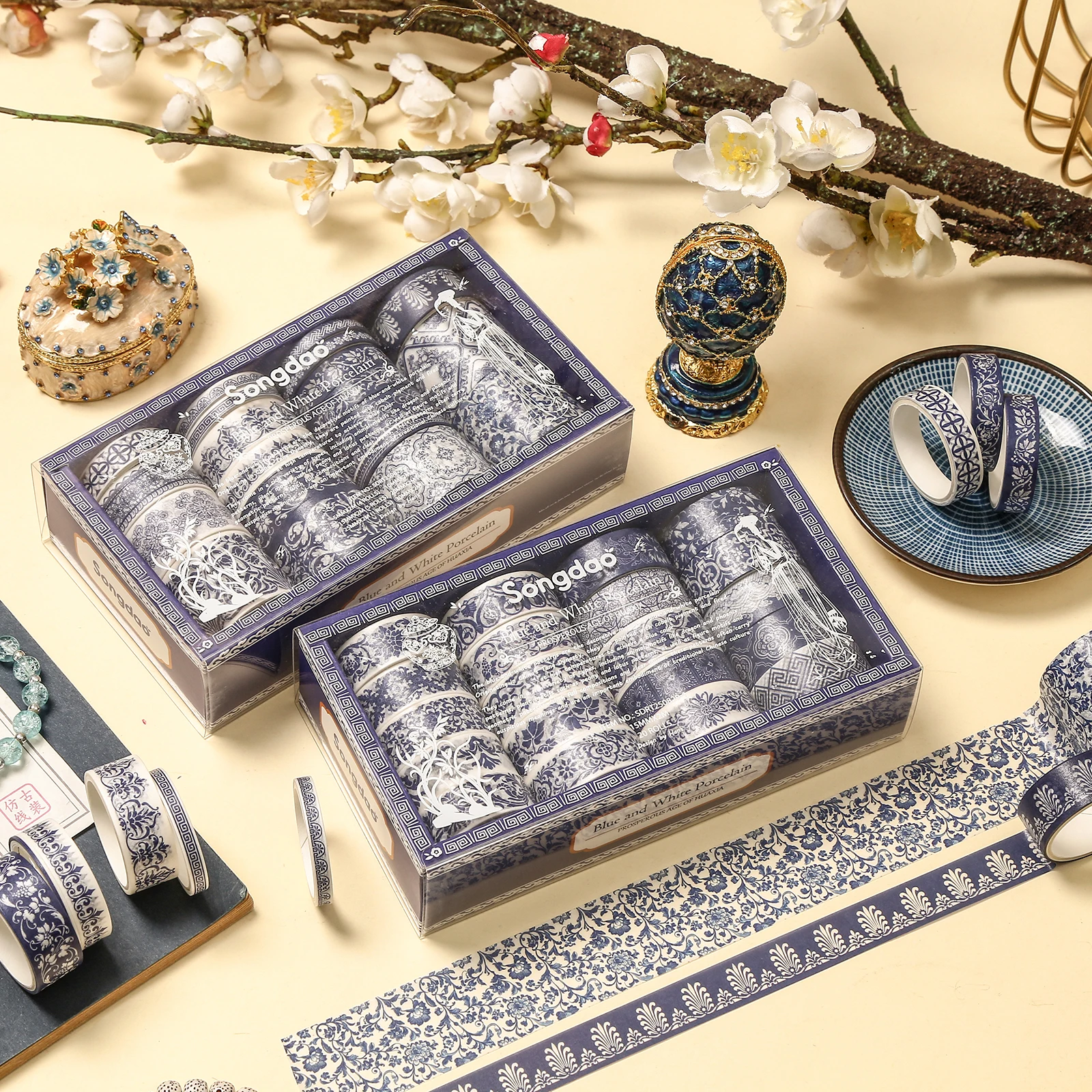 20 roll Chinese Patterns Design Adhesive Washi Tape For Scrapbook Stationery DIY & Phone Case Notebook Decoration