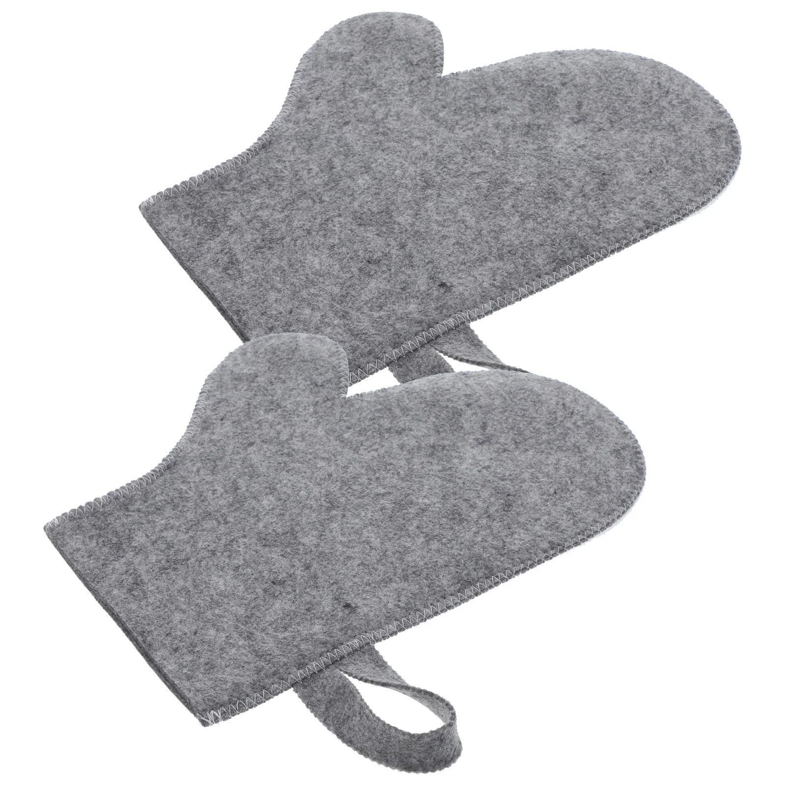 

2 Pcs Felt Sauna Gloves Cleaning Body Scrub Simple Exfoliating Mitts for Shower Accessories Massage Spa Bath Scrubber