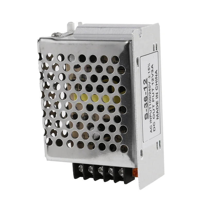 

AA49 10X AC 100 В-240 В до 12 В постоянного тока 3A 36 Вт трансформатор напряжения переключатель светодиодная лента источник питания