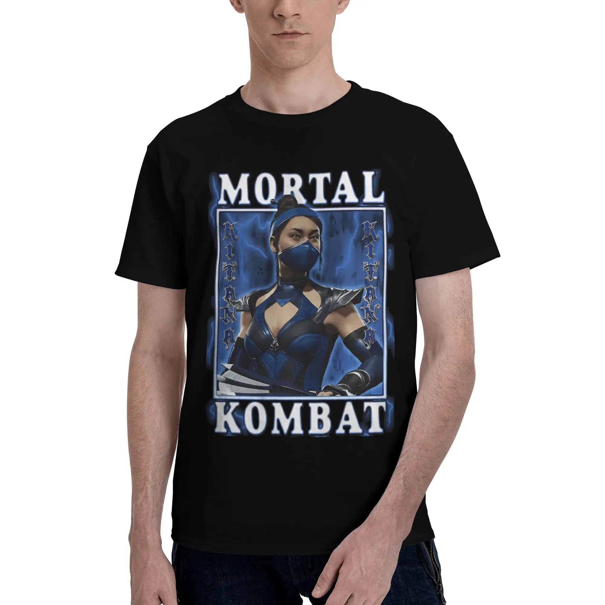Men Women Kitana You Will Learn Respect Mortals Kombats Shirt Cotton New Arrival Tee Shirts  Clothing Outfits