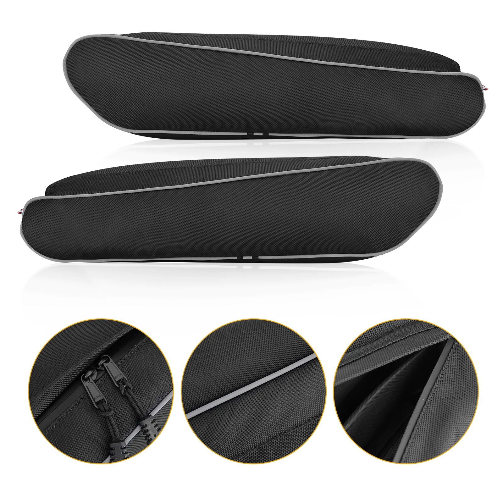 

Сумки для хранения задних углов со светоотражающими и износостойкими сумками на молнии из ПВХ, совместимые с Polaris RZR XP 1000, Turbo Все модели