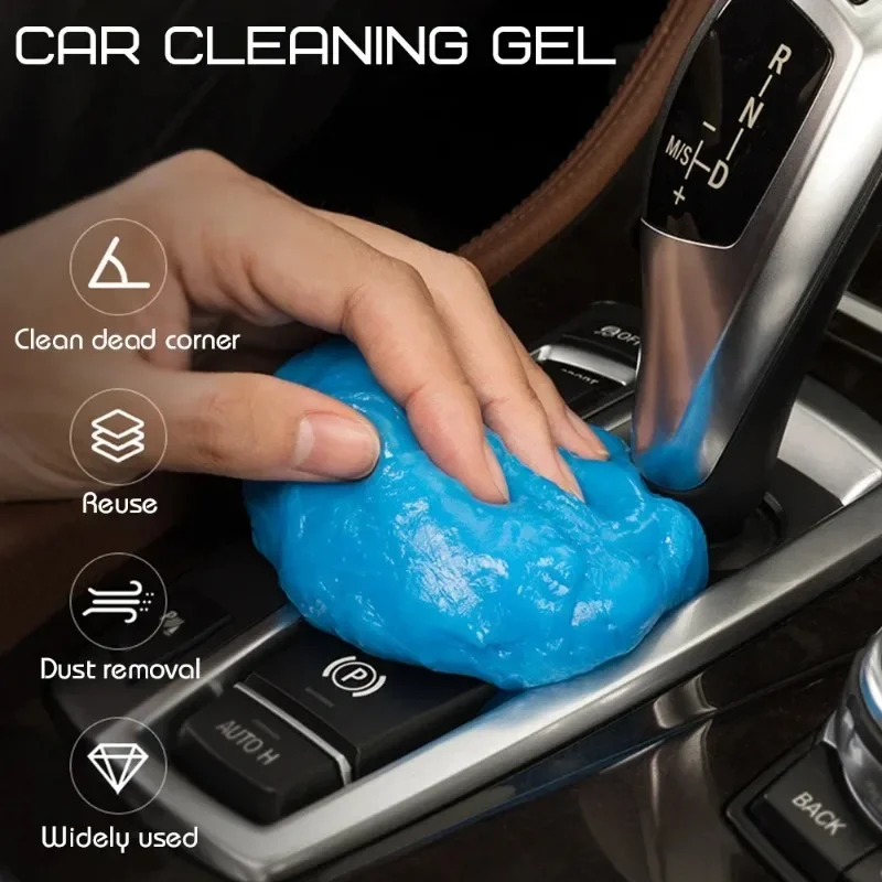 1 Uds. Gel de limpieza Interior para coche, máquina de limo, ventilación automática, eliminador de polvo mágico, pegamento, teclado de ordenador, suministros limpiadores de suciedad