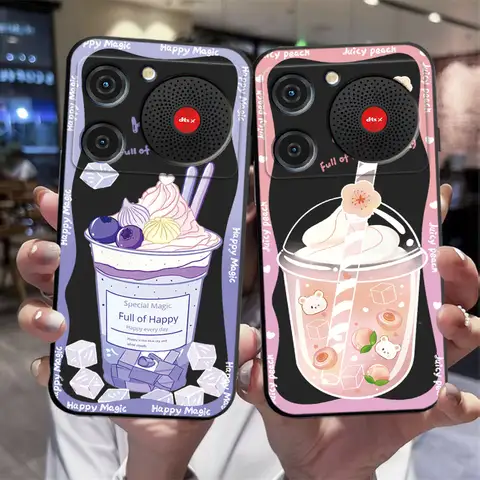 Phone Case For ZTE Nubia Music Case Shockproof Silicone Soft Back Cover For ZTE Nubia Music 2 Butterfly Flower Print Funda