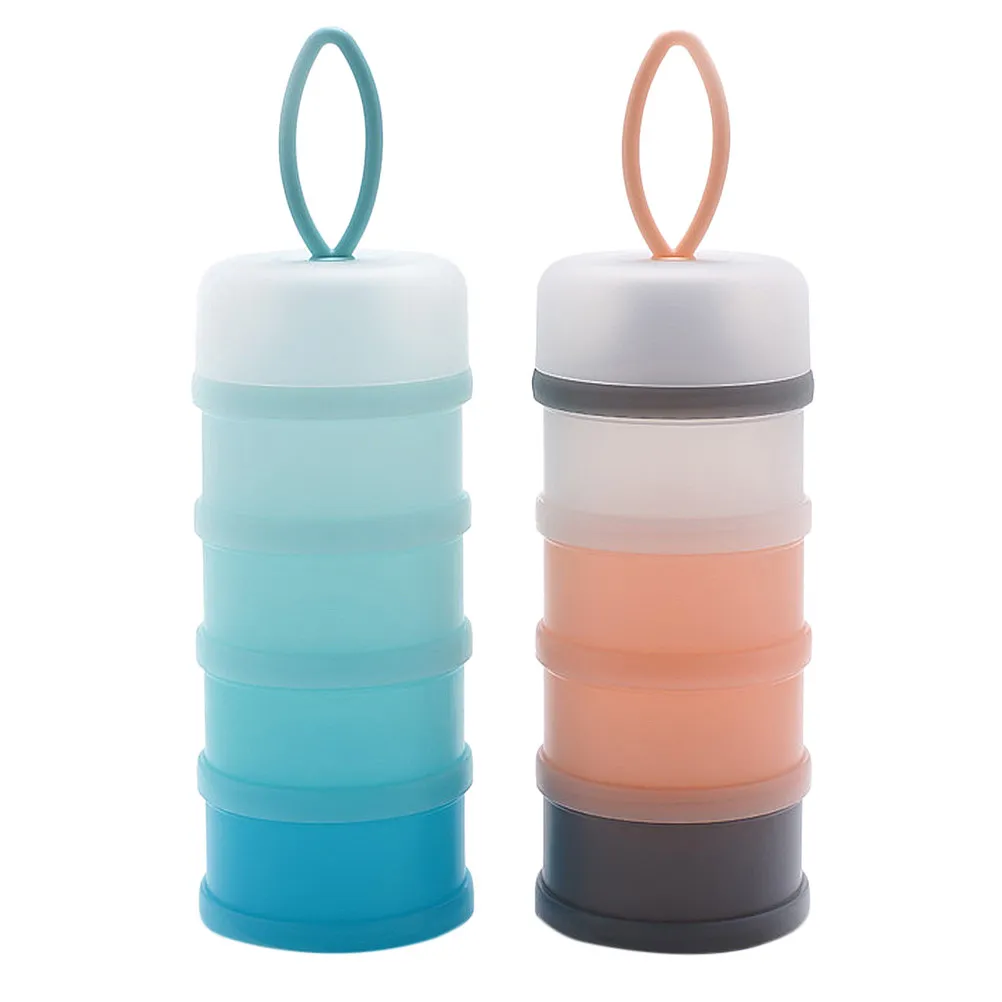2Pcs Milk Powder Box Baby Storage Container Large Capacity Portable Travel Outdoor Milk Powder Storage Box Dust Proof