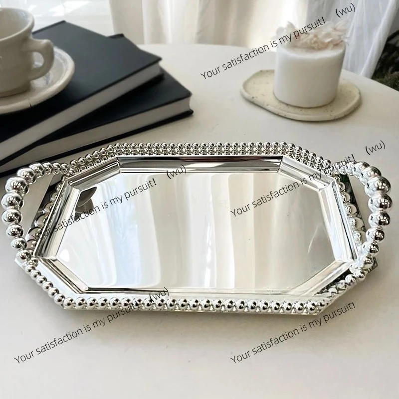 ZOCI light luxury European creative metal fruit plate, snack tea tray