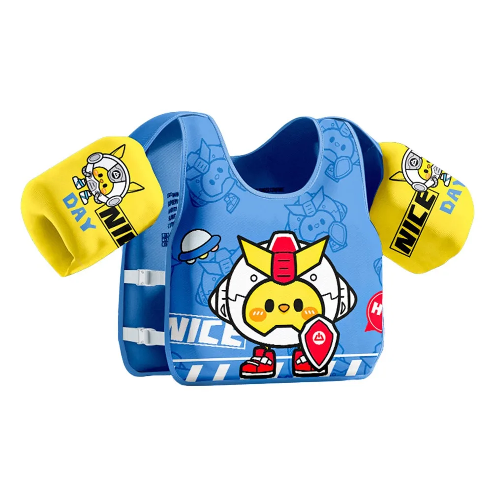 

Креативный поплавок, летний детский жилет для плавания, безвоздушный регулируемый детский плавучий жилет, дышащий водный игровой кольцо для плавания, трубка для детей