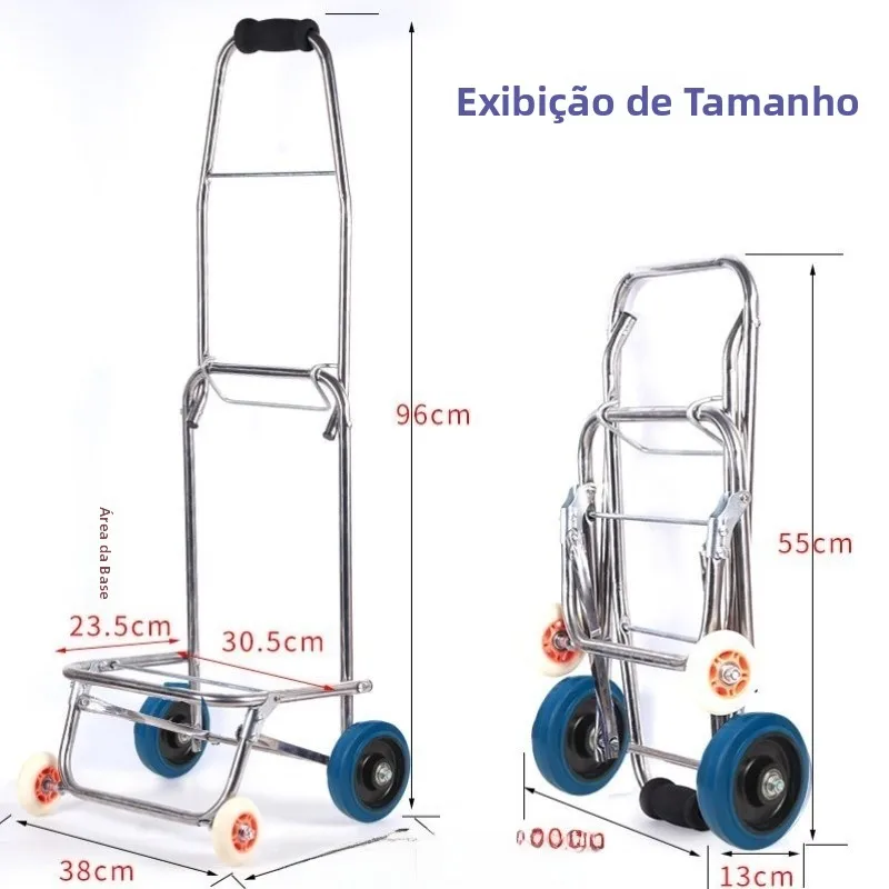 portable-stainless-steel-four-wheel-shopping-cart-with-large-cloth-bag-car-hand-pulled-trolley-foldable-vegetable-buying-cart