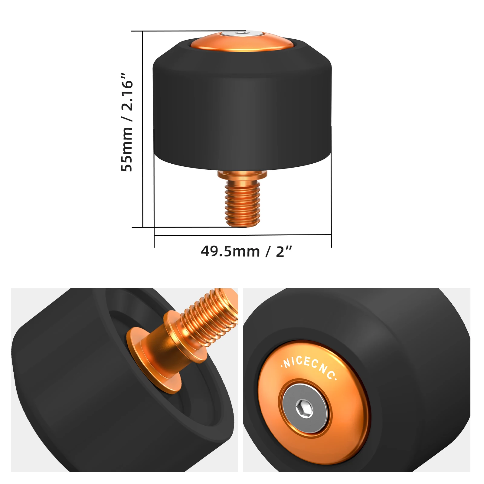 Für KTM 250 390 Duke 2024-2025 Vorne Hinterrad Achse Crash Slider Protector 390 Enduro R SMC R390 Abenteuer R/X 2025 RC 390 – Detail 16