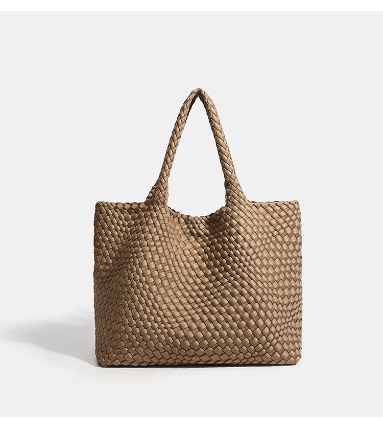 Hochwertige Handgewebte Nylon-Schultertasche mit Großer Kapazität für Damen, Hochwertiges Design, Luxuriöse Verarbeitung, Modische Damenhandtasche – Detail 13