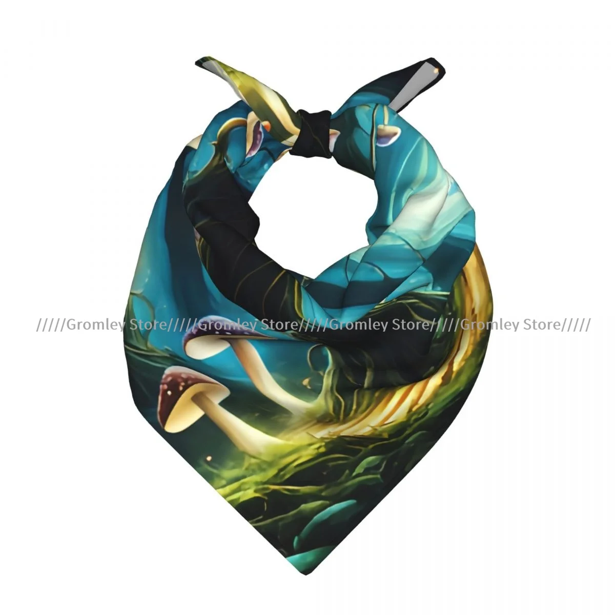 

Magic Forest Mushrooms Square Towel Multifunctional Neck Scarf Hair Bandana