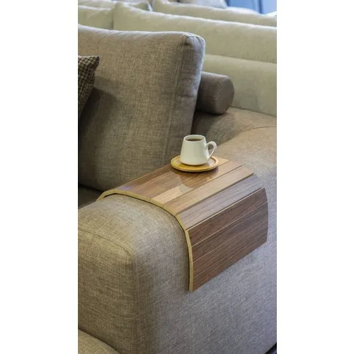 Walnut Decorative Design Foldable Sofa Side table Coffee Tray Home Decor Sofa Coffee Table Coffee Table Coffee Table portable 45 X25 cm