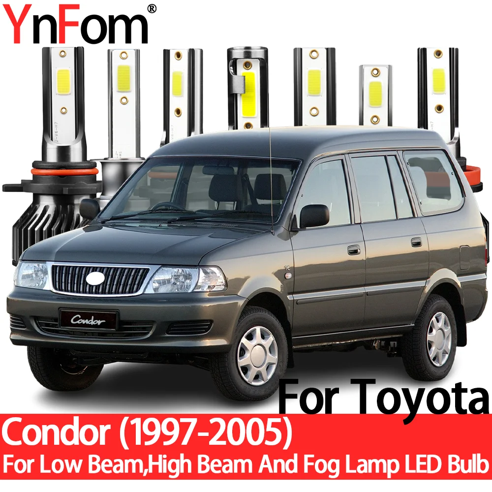 

YnFom For Toyota Condor 1997-2005 Special LED Headlight Bulbs Kit For Low Beam,High Beam,Fog Lamp,Car Accessories