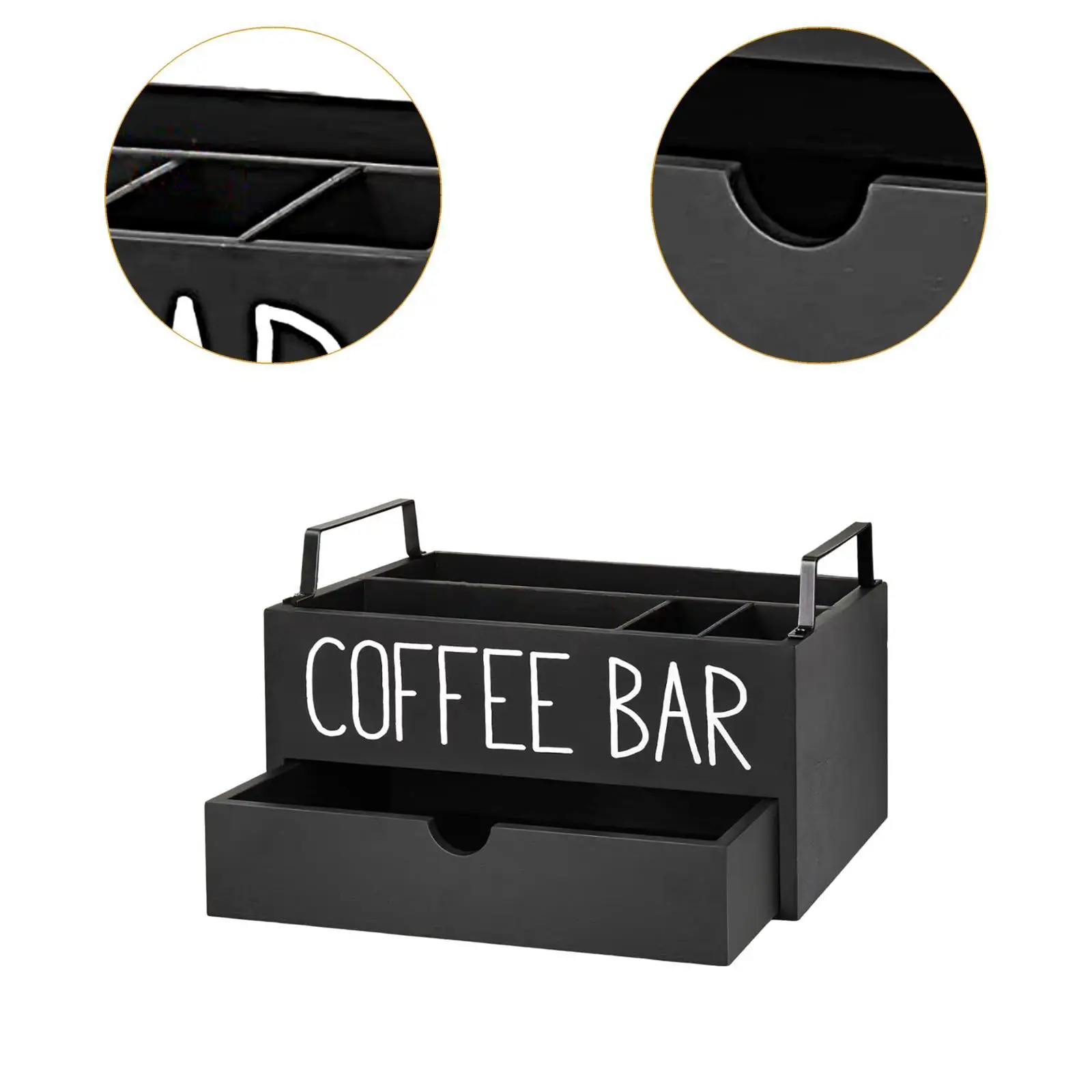 منظم محطة القهوة منظم ملحقات القهوة لسطح المكتب