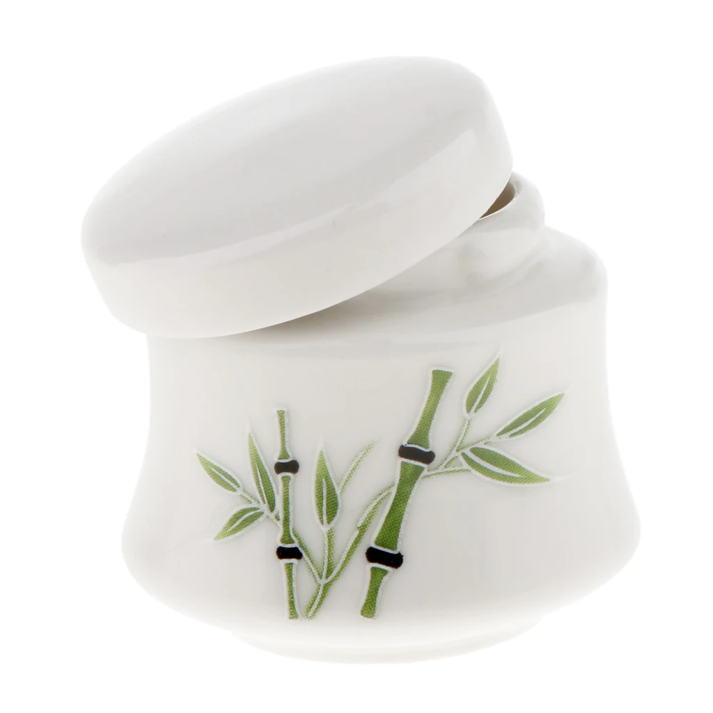 Artistic Ceramic Loose Powder Container Airproof Balm Jar Cream Container Empty Cosmetic Jars for Travel and Daily Use