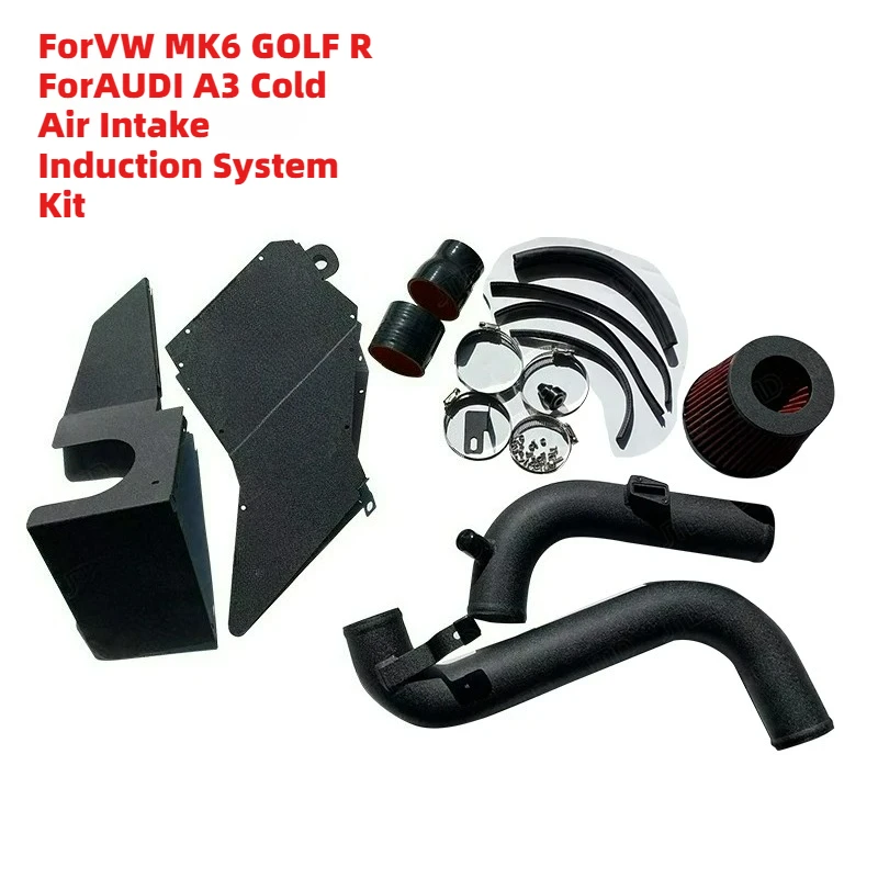 

Fine-Finished ForVW MK6 GOLF R ForAUDI A3 Cold Air Intake Induction System Kit