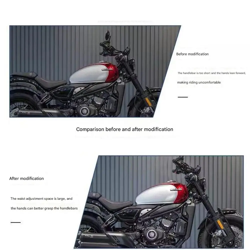 FOR Thickened Aluminum Alloy Lightning Handlebar 250CLC/450CLC Anodized AntiRust Resistant to Bumps And Deformation for Enhanced