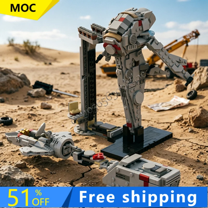 921PCS MOC Star Battle Launch Pad for Vertical Spacecraft Model Building Blocks Bricks Creative Assembly Educational Toys Gifts
