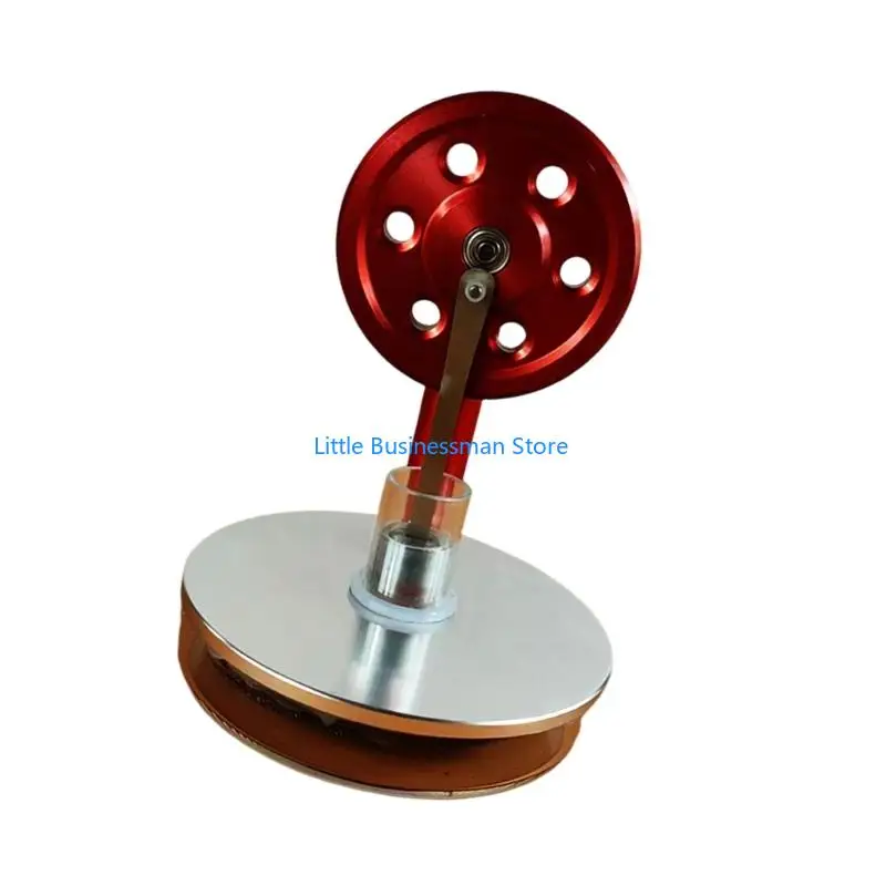 Stirlingmotor, 2,95 Zoll Durchmesser, 3,94 Zoll Höhe, funktioniert auf Kaffeetasse für lustige Physik-Anzeige M76A – Detail 8